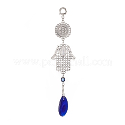 Décorations de pendentif mauvais œil au chalumeau faites à la main&nbsp;HJEW-C001-07