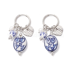 Pendientes de aro colgantes de acero inoxidable 304&nbsp;EJEW-JE06737-02