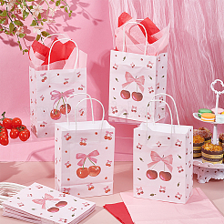 12 x Geschenktüte aus Papier mit Kirschmuster&nbsp;CARB-UN0001-02