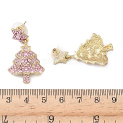 Clous d'oreilles avec pendentif en alliage &nbsp;EJEW-H173-02G-01