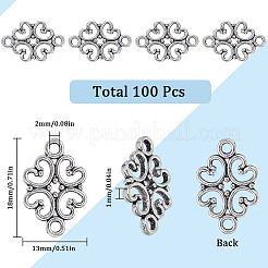 100 Stück Verbindungsstück-Charms im tibetischen Stil&nbsp;TIBE-SC0007-13