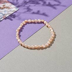 Gefärbte natürliche Süßwasser-Zuchtperlen-Stretch-Armbänder&nbsp;BJEW-JB05892