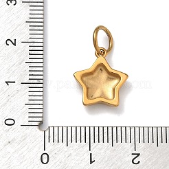 Ciondoli in acciaio inossidabile 304 con micro pavé di zirconi cubici trasparenti&nbsp;STAS-Z189-01G-04