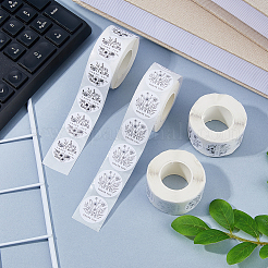 4 Rolle selbstklebende Papieraufkleber in 2 Ausführungen&nbsp;DIY-FH0010-69