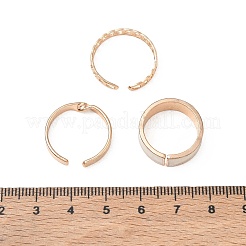 Set di 3 bracciale in lega smaltata con anelli aperti&nbsp;AL-CBAB7F6-01G