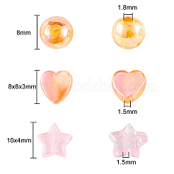 630pcs umweltfreundliche transparente Acrylperlen&nbsp;TACR-CJ0001-23