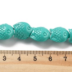 Stränge aus synthetischen geschnitzten Korallenperlen&nbsp;CORA-C003-13B-01