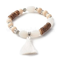 Ensembles de bracelets extensibles de perles bodhi rondes&nbsp;BJEW-JB07346