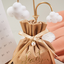 Sacchetti regalo con coulisse di gioielli in velluto&nbsp;ABAG-CJC0003-03E