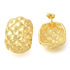 Boucles d'oreilles à tige rectangulaires en laiton plaqué rack&nbsp;EJEW-I310-06G