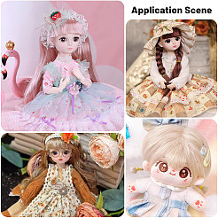 8 stücke 8 arten hohe temperatur faser kurzen pony frisur puppe perücke haar&nbsp;DIY-GL0005-62