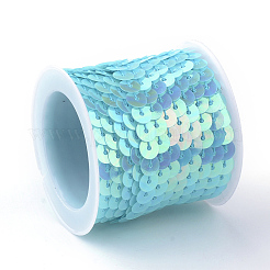 Perle di paillette in plastica ecologica&nbsp;PVC-Q092-6mm-P17