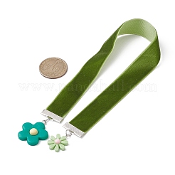 6 Stück 6 Farben Samtband-Lesezeichen&nbsp;AJEW-JK00268