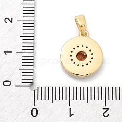 Pendenti in ottone con micro pavé di zirconi&nbsp;KK-M303-02G-01