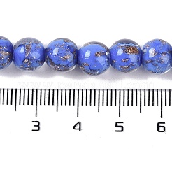 Perles vernissées de sable d'or manuelles &nbsp;LAMP-Z009-01O