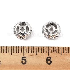 Messing Micro Pave klare Zirkonia Abstandsperlen&nbsp;LS-KK-K371-31P