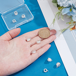 9 Stück 3 Stile Messing Messing Micro Pave Zirkonia Rohr Bügel&nbsp;KK-PH0012-75