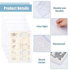 Porta carte di identità in plastica PVC a4&nbsp;LS-AJEW-WH0083-70C