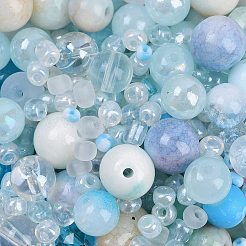 DIY-Sets zur Schmuckherstellung mit Bunte Malerei-Perlen und Glasperlen&nbsp;SEED-K010-01C