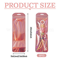 50 sachet refermable de rangement pour bracelet de montre en plastique PP&nbsp;ABAG-TADJ0003-01F