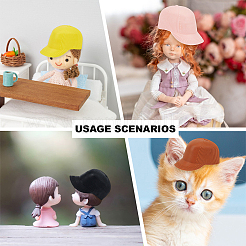 Mini-Schirmmütze aus Kunststoff für Puppen&nbsp;FIND-WH0152-862