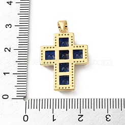 Pendenti in ottone con zirconi cubici&nbsp;CU-CBA03AF-17G