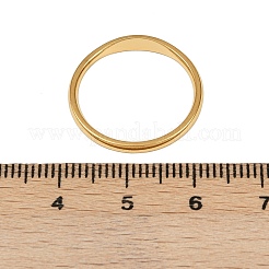 Glatte Bandringe aus Edelstahl 304&nbsp;RJEW-P151-01G-02