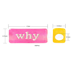 100 Stück transparente Acrylperlen&nbsp;DIY-FS0001-31