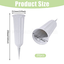 Vase funéraire en plastique avec piquet&nbsp;AJEW-WH0709-444B