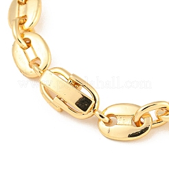 Goldene Messing-Mikropflaster-Gliederarmbänder mit Zirkonia&nbsp;LS-BJEW-P314-A01-G