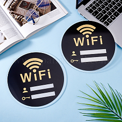 Segnaletica password wifi in acrilico&nbsp;AJEW-WH0542-66B