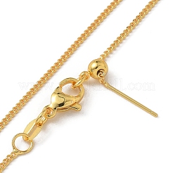 Collane a catena in ottone intrecciati&nbsp;NJEW-M083-01G-02