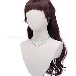 Set di collane con ciondolo stella e luna per ragazze adolescenti&nbsp;NJEW-JN03738-03