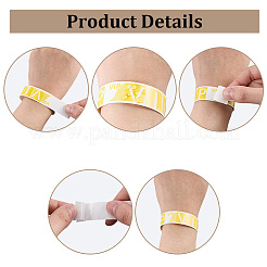 200 pulsera de plástico impermeable VIP de 2 colores&nbsp;BJEW-SP0001-33