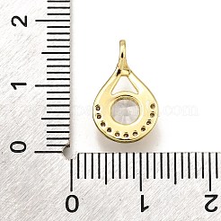 Ottone micro spianare pendenti zirconi&nbsp;X-KK-K401-20G-01