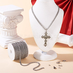 DIY-Kits zur Herstellung von Ankerkettenarmbändern/Halsketten aus Edelstahl 304&nbsp;DIY-TA0011-27A