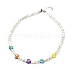 Collar de abalorios de vidrio&nbsp;NJEW-JN03733