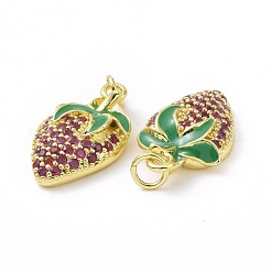 Micro ottone spianare cubic zirconia ciondolo&nbsp;ZIRC-P101-01G