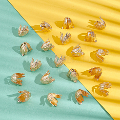 20 bouchons de perles en alliage.&nbsp;FIND-NB0004-38