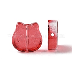 Perles de verre peintes par pulvérisation transparent&nbsp;GLAA-I050-13A