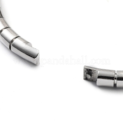 Anlaufgeschütztes Scharnierarmband aus 201 Edelstahl&nbsp;STAS-Z057-01F