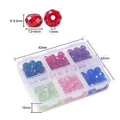 Kit de diy para hacer pulseras de cuentas transparentes&nbsp;DIY-YW0004-40