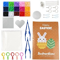 15 Farben DIY Sicherungsperlen Kit&nbsp;DIY-X0295-01C-5mm