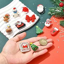 12 Stück 12 Stile Weihnachtssilikonperlen&nbsp;SIL-FS0001-38