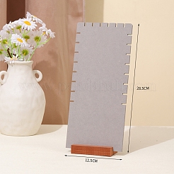 Espositore portagioie con schienale inclinato in velluto a 8 slot per collane&nbsp;PW-WG4BC61-07