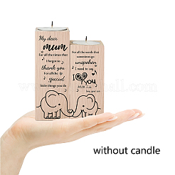 Portacandele in legno&nbsp;AJEW-WH0268-001