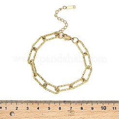 304 Edelstahl-Büroklammer-Kettenarmbänder für Damen&nbsp;BJEW-Q040-02G