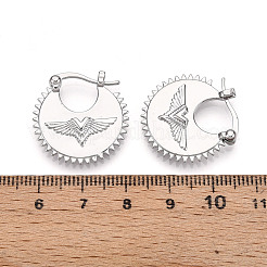 Ohrclips aus Messing für Damen&nbsp;KK-T074-59P