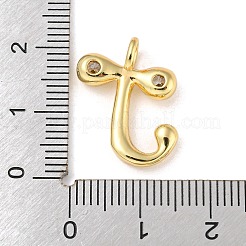 Porte micro ouvrent pendentifs zircone cubique en laiton de placage&nbsp;KK-A200-24G-J