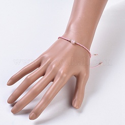 Nylonfaden geflochtene Perlen Armbänder&nbsp;BJEW-JB04346-03